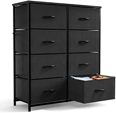 

- Dresser for Bedroom Drawer Dresser Organizer Storage Drawers Fabric Storage Tower with 8 Drawers, Chest of Drawers with Fabric