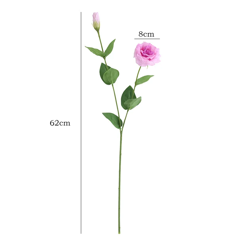 2 шт. увлажняющие Искусственные цветы Lisianthus 62 см