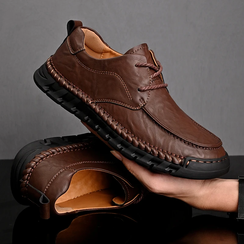 Leather Shoes Casual Business for Men Dress Tenis De Hombre Moccasins Mokasin Caballero Designer