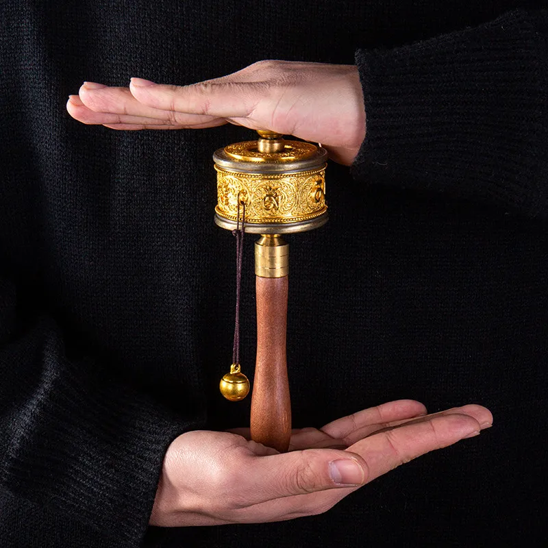 19 5 см латунный/серебряный сплав медь Tranic буддистские четкие шесть слов Писания