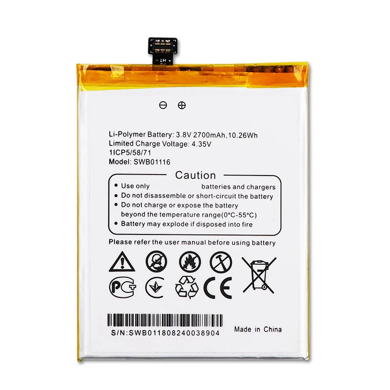 Аккумулятор DyGod 2700 мАч для Wileyfox Swift 2 Plus Высококачественная сменная батарея