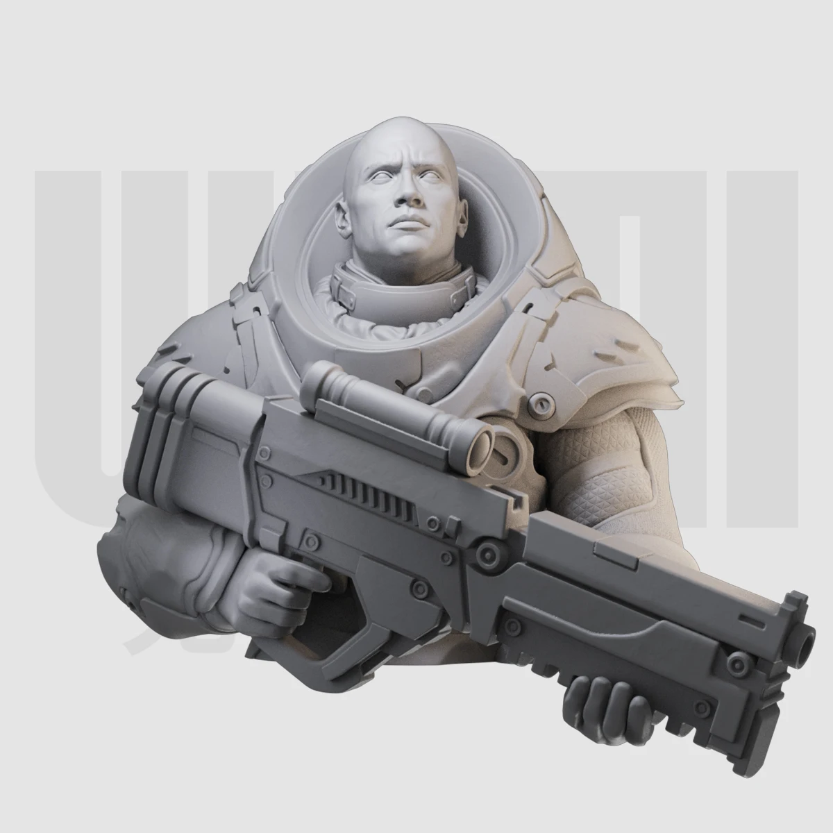 Модель 1/10 года полуобхват груди Разрушителя из смолы GK белая модель