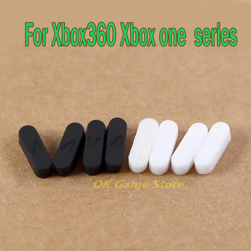 

50sets=200pcs Replacement Black White For XBOX360 XBOX ONE Xbox Series S X Housing Case Rubber Cover Feet Pads