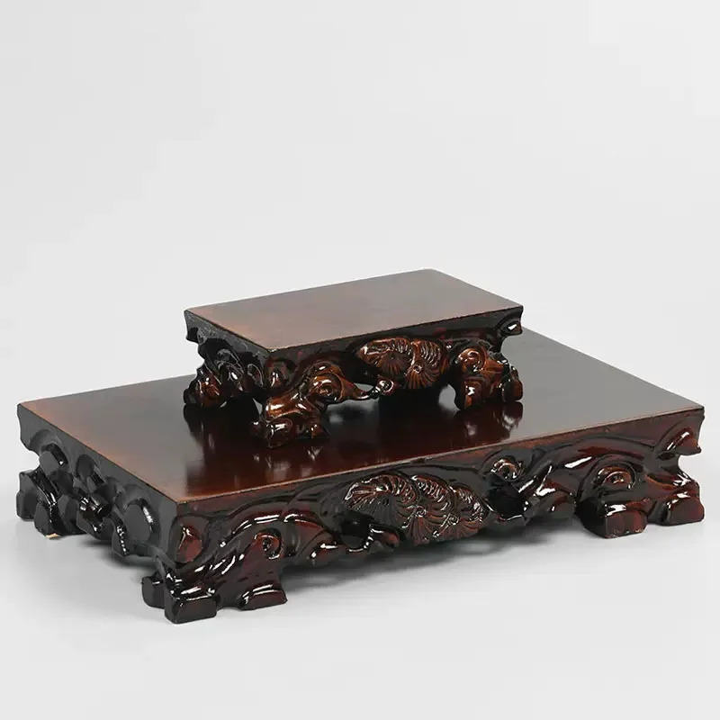 

Solid Wood Root Carving Stand For Buddha Statue Incense Burner Base Tea Set Flower Pot Shelves Ornament Display Stand Home Decor