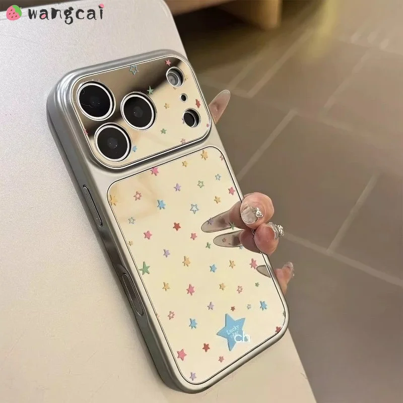 Фото Серебряный зеркальный чехол для телефона iQOO Z10 Lite Z10R Z10X Z7i Z6 Pro Z5X U5X 5G 4G, милый красочный чехол с звездами в стиле Ins, мягкий чехол №3
