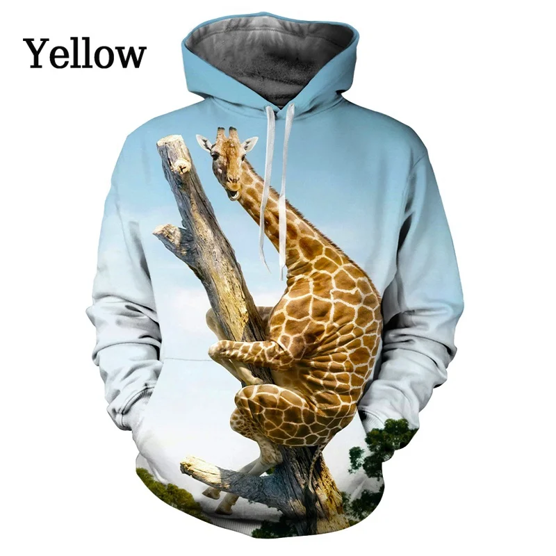

Новинка Зима 2022, толстовки с 3D принтом в виде милых животных, женские и мужские модные толстовки с длинным рукавом и забавным принтом для пар