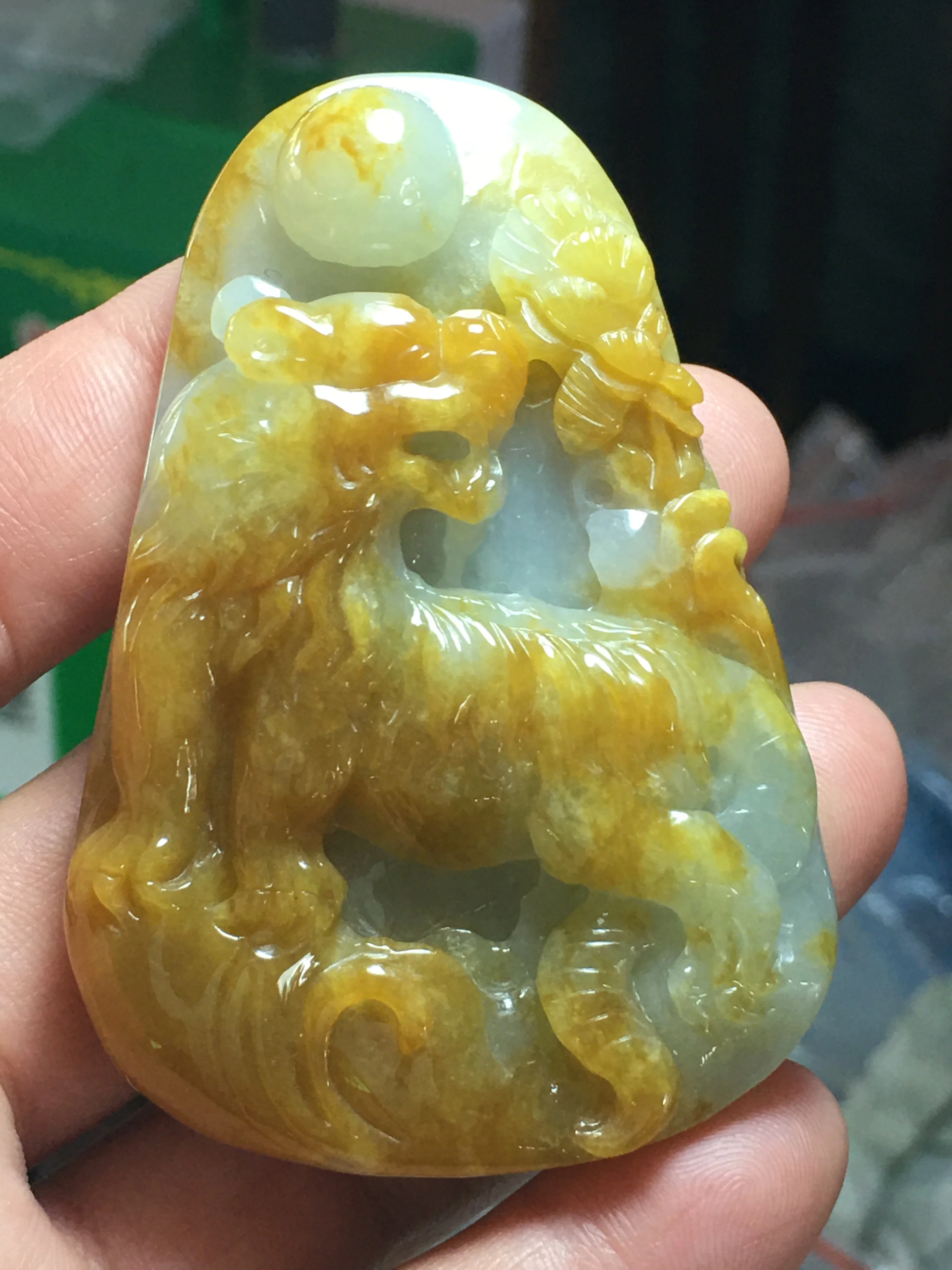 

Natural 7A Myanmar green jade leopard green jade pendant jade necklace pendants jewelry jade necklaces for women men