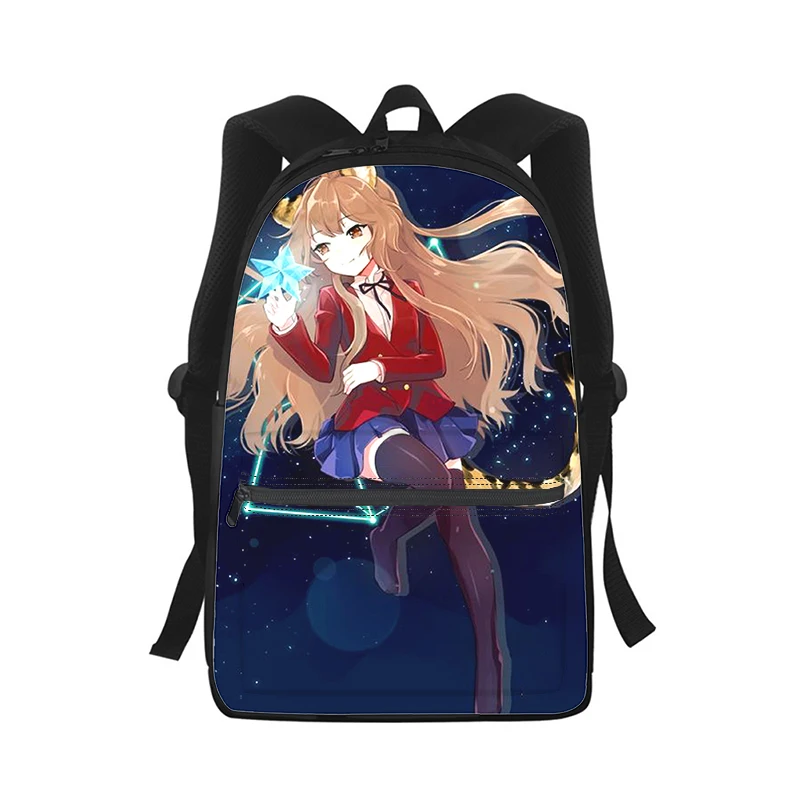 Anime Toradora Aisaka Taiga Men Women Backpack 3D Print Fashion Student School Bag Laptop Backpack Kids Travel Shoulder Bag