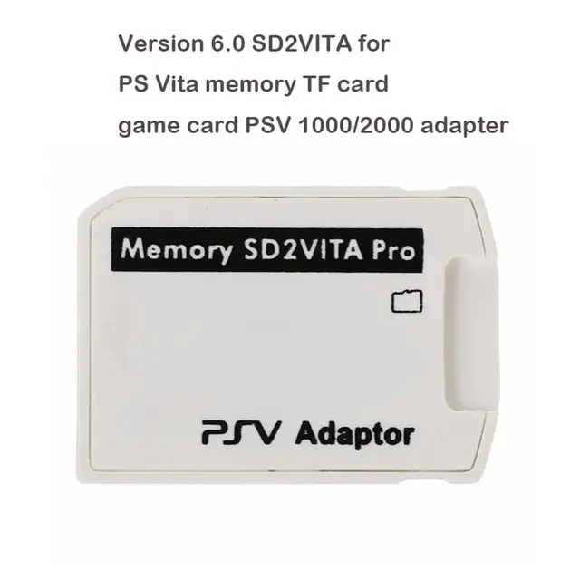 V6.0 SD2VITA Memory Card Adapter For PSV Vita 1000/2000 TF Card Holder 3.65 System Micro SD Card Conversion For PS Vita Henkaku 2