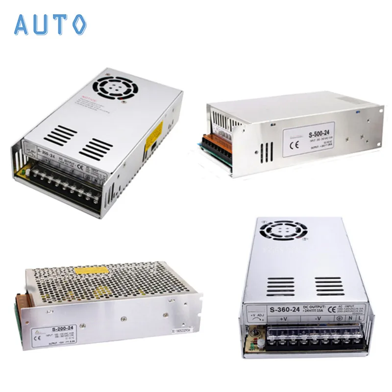 200 Вт 250 Вт 360 Вт 500 Вт импульсный источник питания трансформатор переменного тока 110 В 220 В постоянного тока 5 в 12 В 24 в 36 в 48 в 60 в адаптер источника питания для шагового двигателя