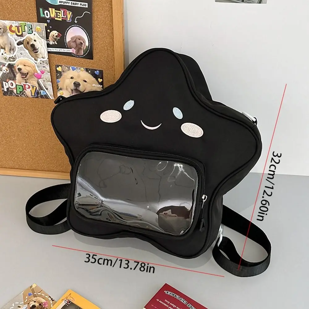 Y2K Пятиконечная звезда Itabag Сумка на молнии Kawaii Прозрачная сумка через плечо для
