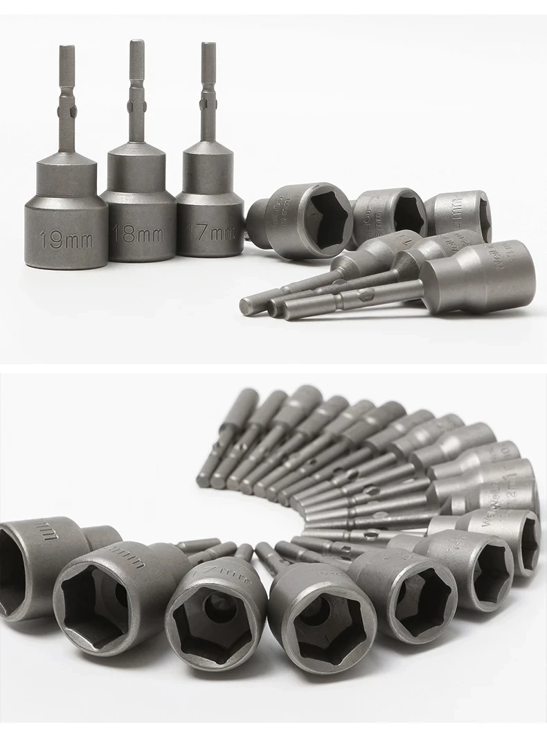Ударная головка 3-19 мм немагнитная гайковая отвертка шестигранный ключ адаптер