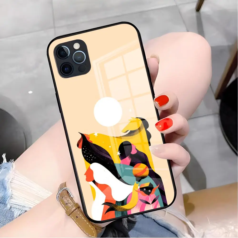 Фото Чехол для телефона Willian Santiago Art для iPhone 17 Pro Max 16 15 14 Pro Max 13 11 X Xs Xr 8 7Plus, стеклянная крышка №1