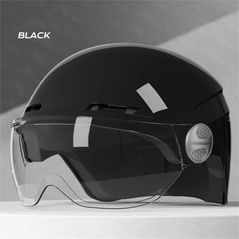 

530 New Electric Vehicle Helmet Motorcycle Safety Helmet Adult Helmet Motorcycle Protective Articles Motorcycle Equipments