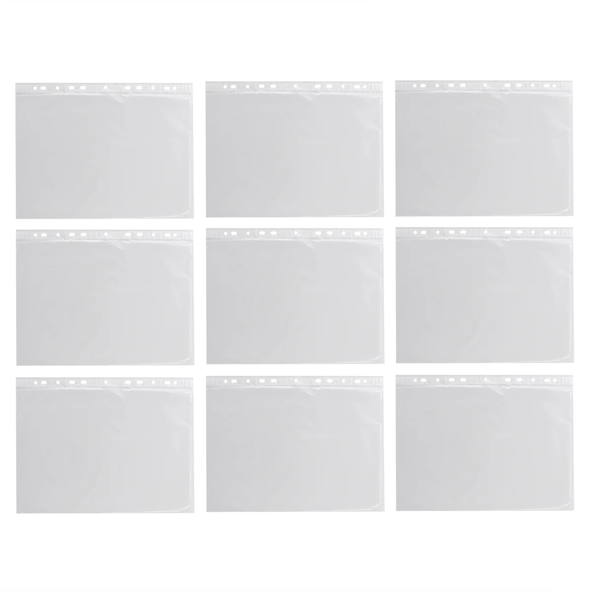 

100 Transparent A4 Clear Sheet Protectors A4 Segmented folders Clear Punched Pockets Divided Files Holders Page Protectors