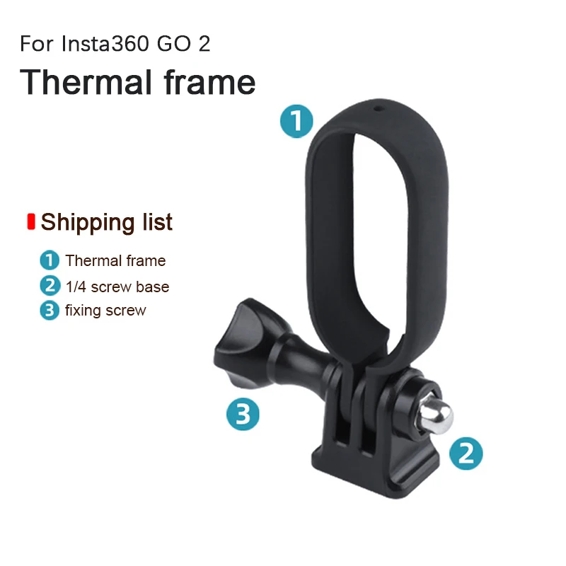 Insta360Go /2 Защитная рамка адаптер кронштейн стабилизатор Монтажная Рамка Кронштейн для камеры аксессуар с резьбовым адаптером 1/4 дюйма