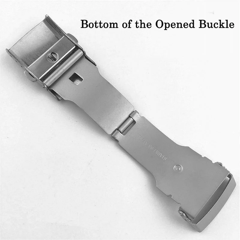 Пряжка из нержавеющей стали для часов складная застежка с вертикальным замком