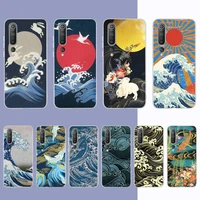 yndfcnb wave art phone case for samsung s21 a10 for redmi note 7 9 for huawei p30pro honor 8x 10i cover