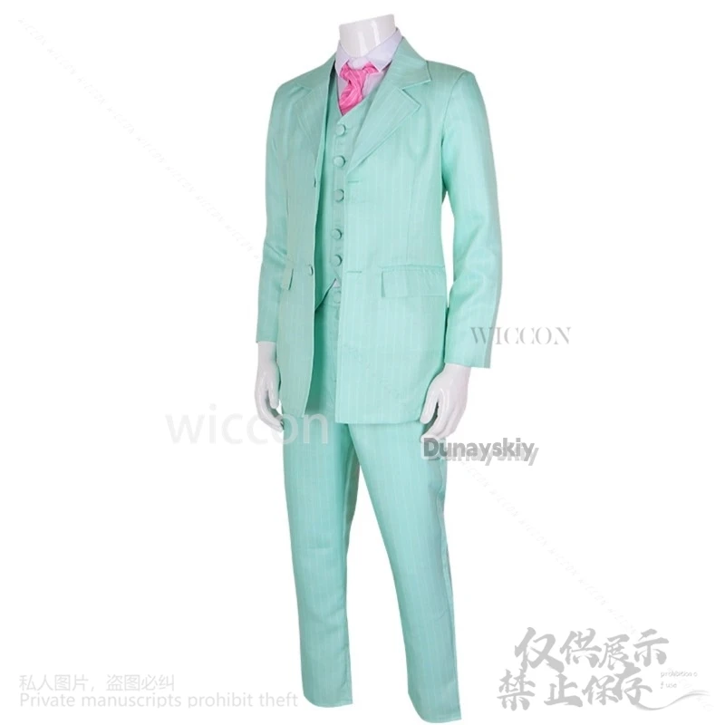 Аниме Токио Косплей Местьер Риндо Хайтани Костюм Зеленая Униформа Пальто Брюки