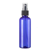 5pcs 60ml refillable blue color plastic bottle with black pump sprayer plastic portable spray perfume bottle