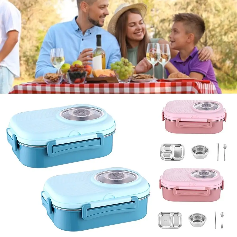 

Proof High capacity Sealed Waterwash Plastic Lunch Box with Soup Bowl Tableware for Students Office Workers Bento Box