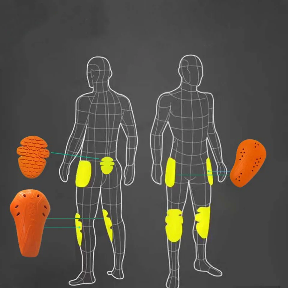 Мотоциклетные мужские противоударные кевларовые брюки Hi-012 защитные Арамидные