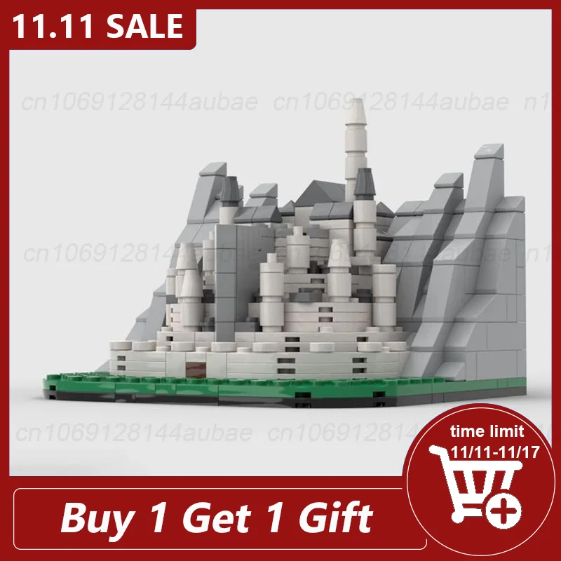 

Minas Tirith Display Model Moc Building Blocks Diy Assemble Bricks Architecture Creative Children Toys Kids Xmas Gifts 372PCS