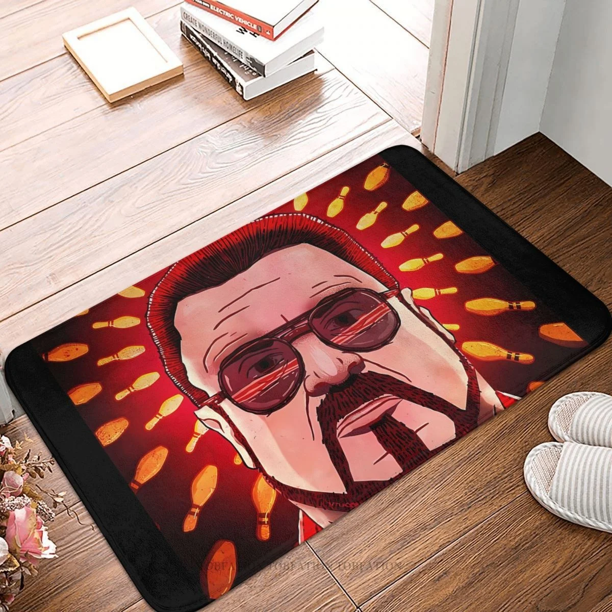 

The Big Lebowski Non-slip Doormat Walter Sobchak Bath Kitchen Mat Prayer Carpet Flannel Pattern Decor