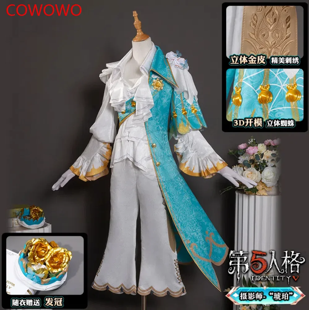 Identity V Joseph Desaulniers фотограф янтарный косплей костюм Cos Game аниме вечерние униформа