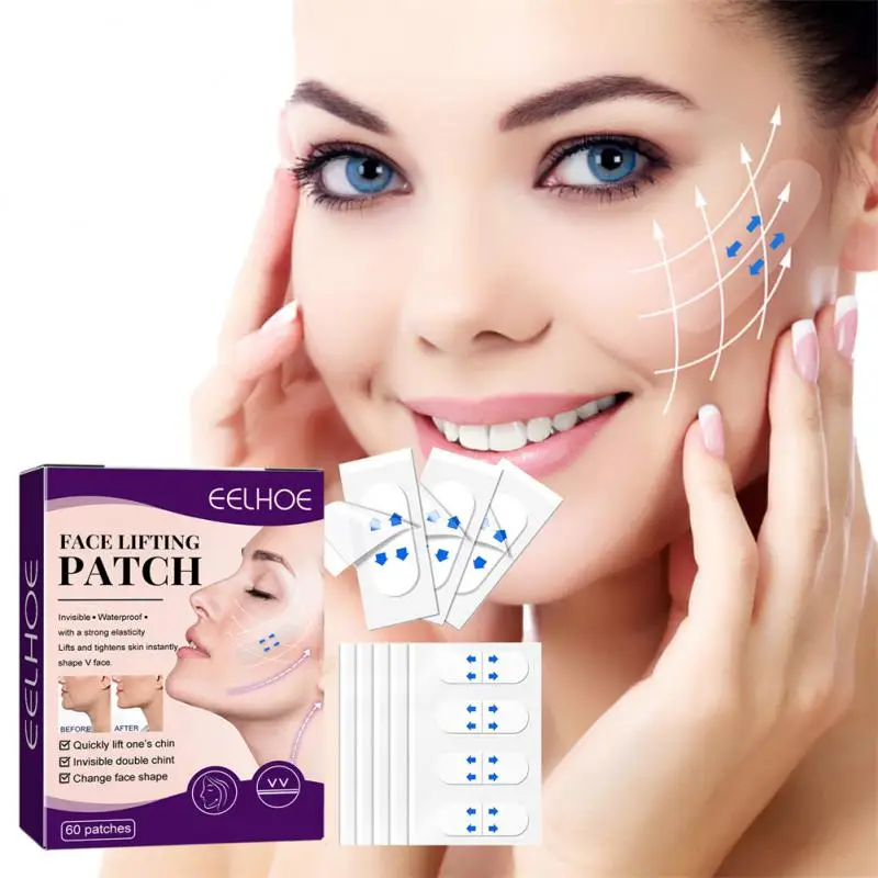 Instant Thin Face Stickers Invisible Waterproof Breathable V Face Makeup Adhesive Tape Lift Face Sticker Tighten Chin Skin Care
