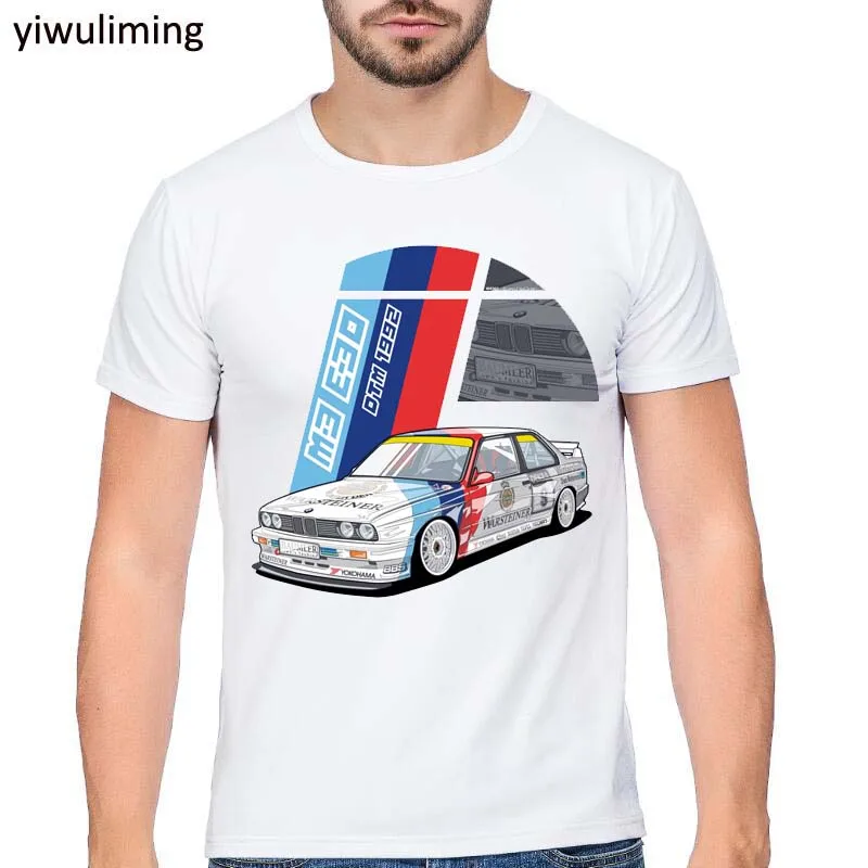 

Футболка мужская с коротким рукавом и круглым вырезом, тенниска с принтом в виде красных машинок, Удобная майка, хорошее качество