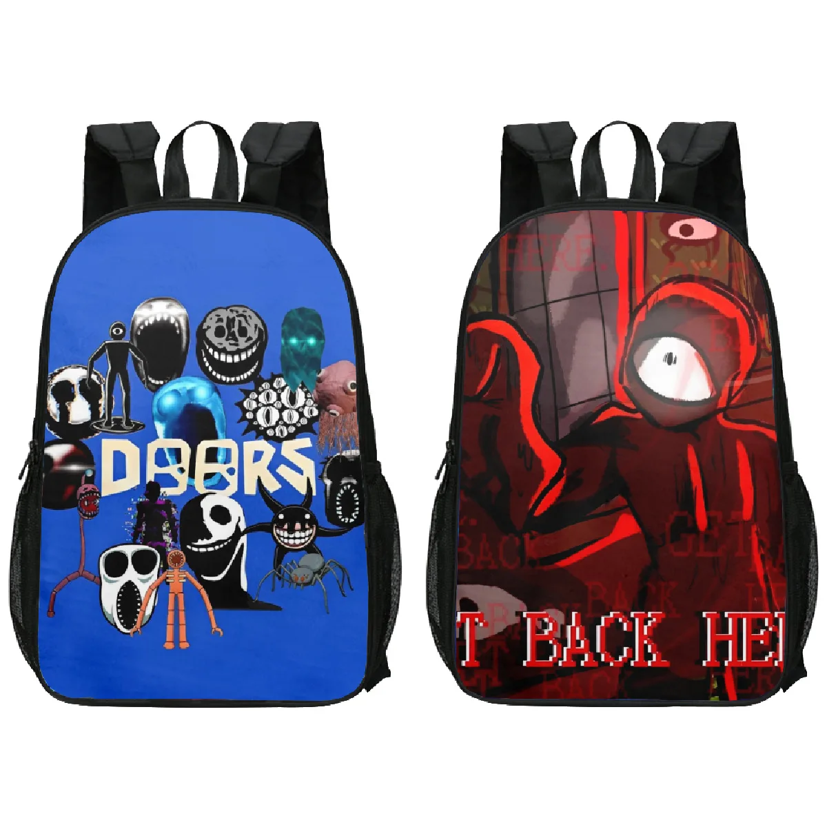 

Double-sided Printing Doors Roblox Figure Escape The Door children's backpack schoolbag boys and girls Backpack Mochila