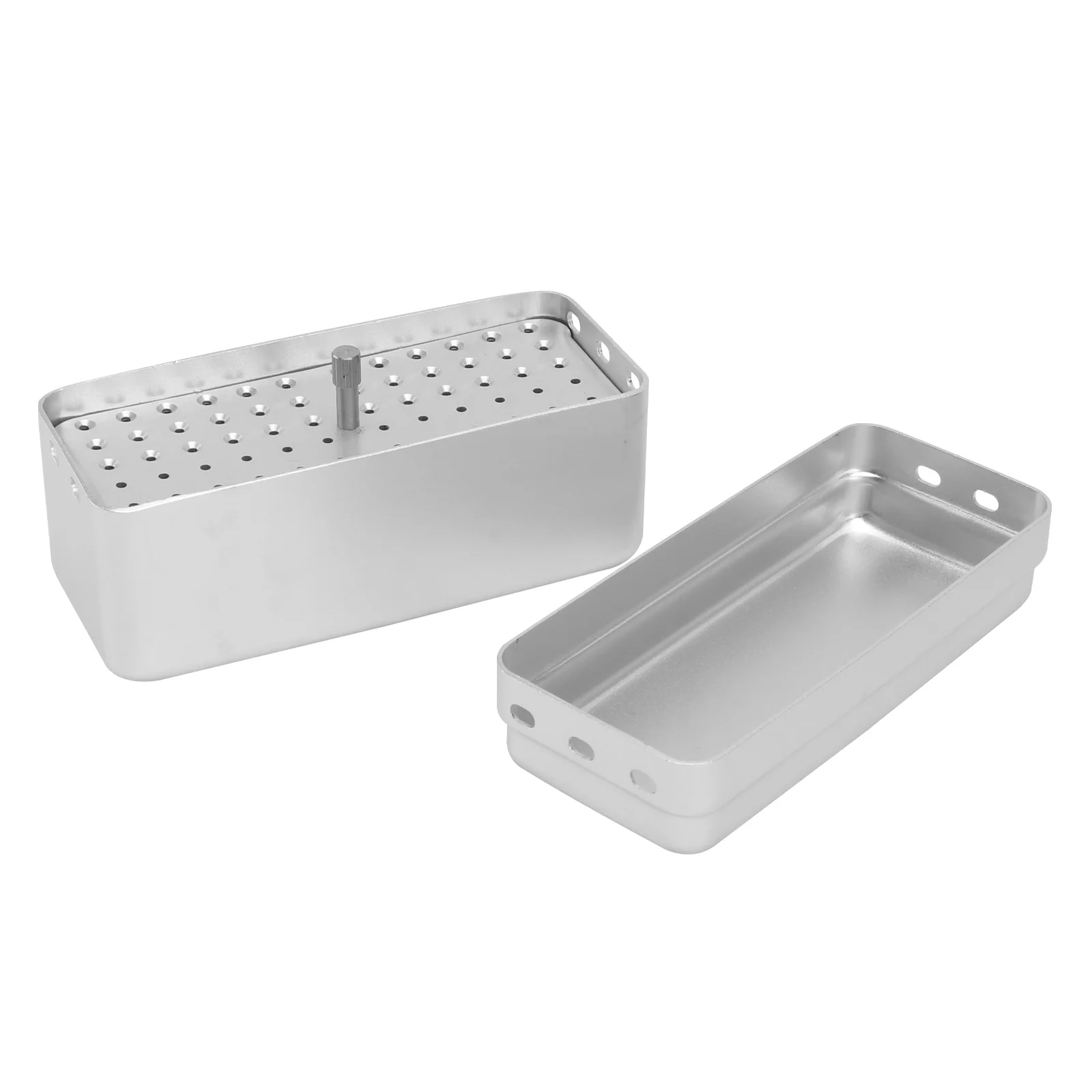 

1pc Sterilizer Case Practical Aluminium 72 Hole Care Tools Box for