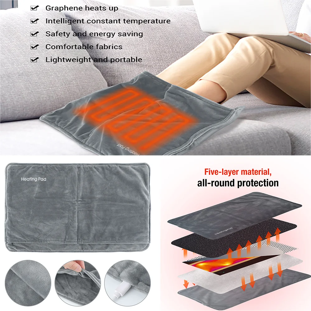 

Heater Foot Warmer Graphene Electric USB Rechargeable Smart Thermostatic Portable Hand Warming Bag Keeping Warm in Winter Office