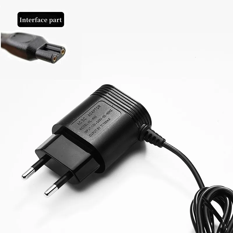 HQ850 Charger 8V 100MA EU Plug AC Power Adapter for Philips HQ912 HQ902 HQ904 HQ906 HQ914 HQ915 HQ916 HQ988 HQ909 S5077 S5079