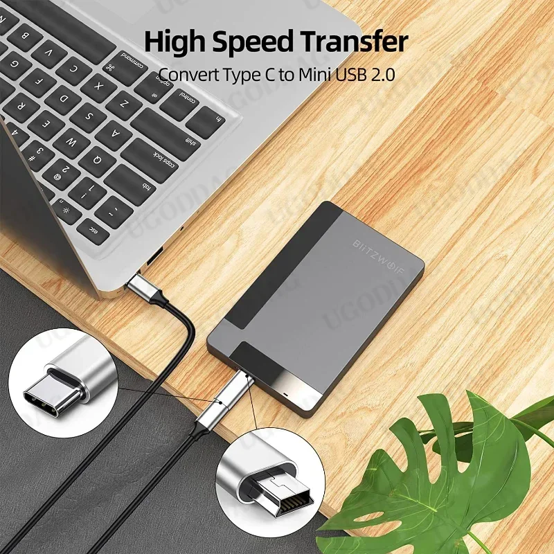 Адаптер Mini USB-Type C Мужской разъем Mini USB-Female USB C для передачи данных для Gopro Hero Gamera GPS-приемник Концентраторы (art.: 3920c8ef0fa9f) - 3920c8ef0fa9f