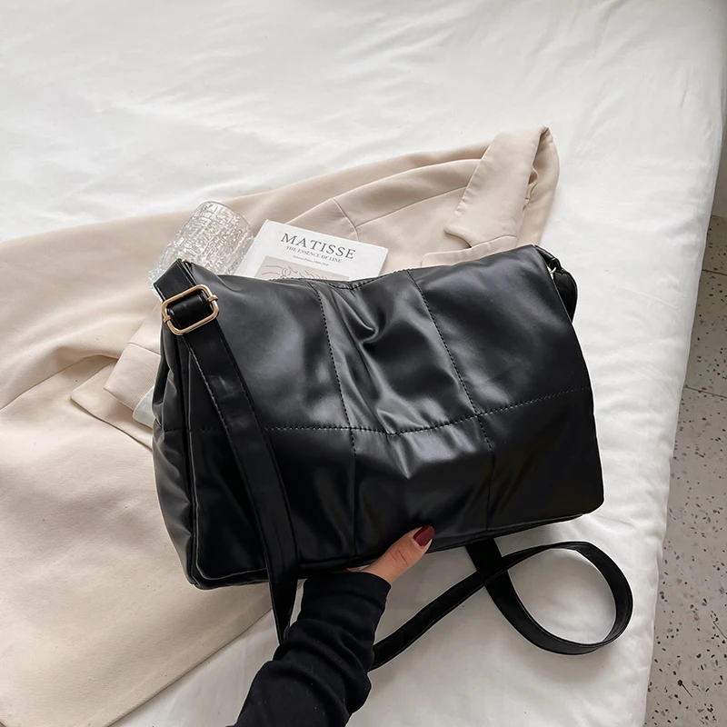 

New Winter Shoulder Bag Fashion Waterproof Women'S Handbag Quality Pu Leather Messenger Bag Solid Color Ladies Crossbody