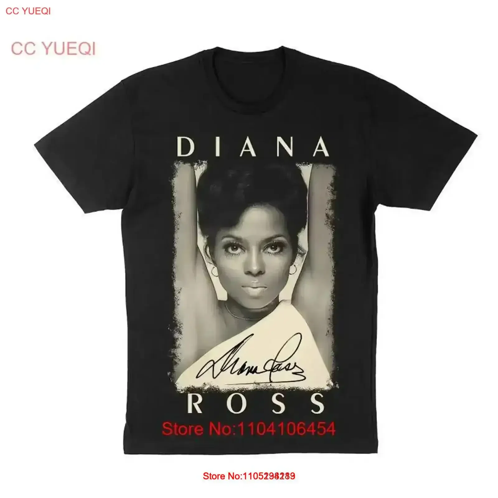 Фото Музыкальная футболка Diana Ross, подарочная графика, рождественская винтажная стираная универсальная дизайнерская одежда, домашний топ для повседневной носки, винтажная одежда №1