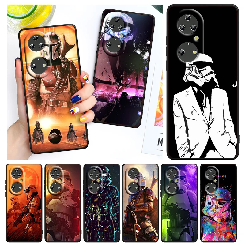 

Jedi Knight Star Wars Art For Huawei P50 P40 P30 P20 Lite 5G Pro Nova 5T Y9S Y9 Prime Y6 2019 Black Soft TPU Cover Phone Case