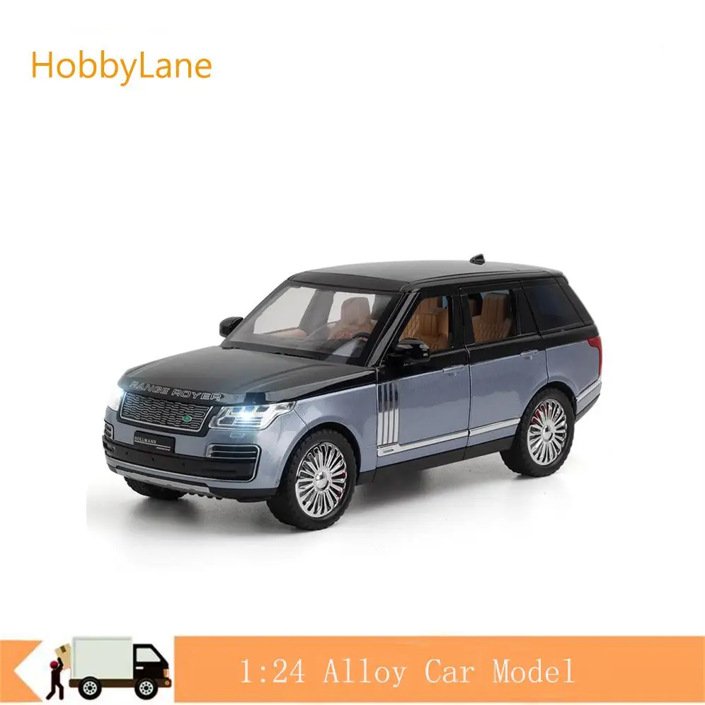 

Модель автомобиля 1:24 из сплава, отлитый под давлением внедорожник с 6 дверцами, открывающийся коллекционный световой/звуковой дизайн, подар...