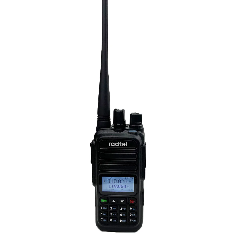 radtel rt 830 noaa weather channel 6 bands amateur ham two way radio 128ch walkie talkie air band color police scanner marine free global shipping