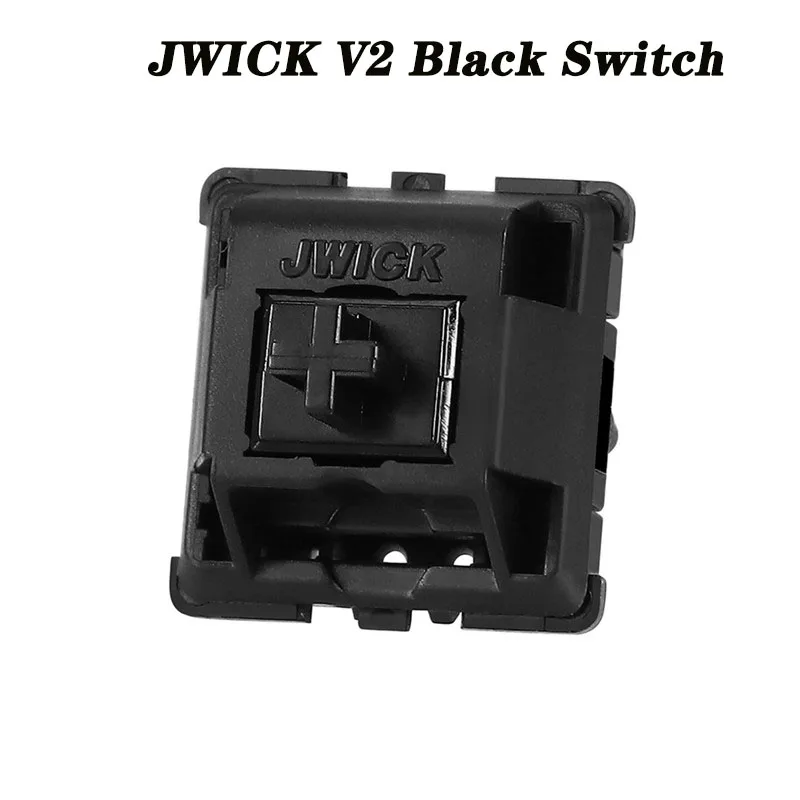 JWICK JWK V2 Black Linear Switch Gaming Mechanical Keyboard 5 Pin Custom Mx Switch Pre-Lubed 58.5g Nylon Gamer Axis GK61 K2 K3