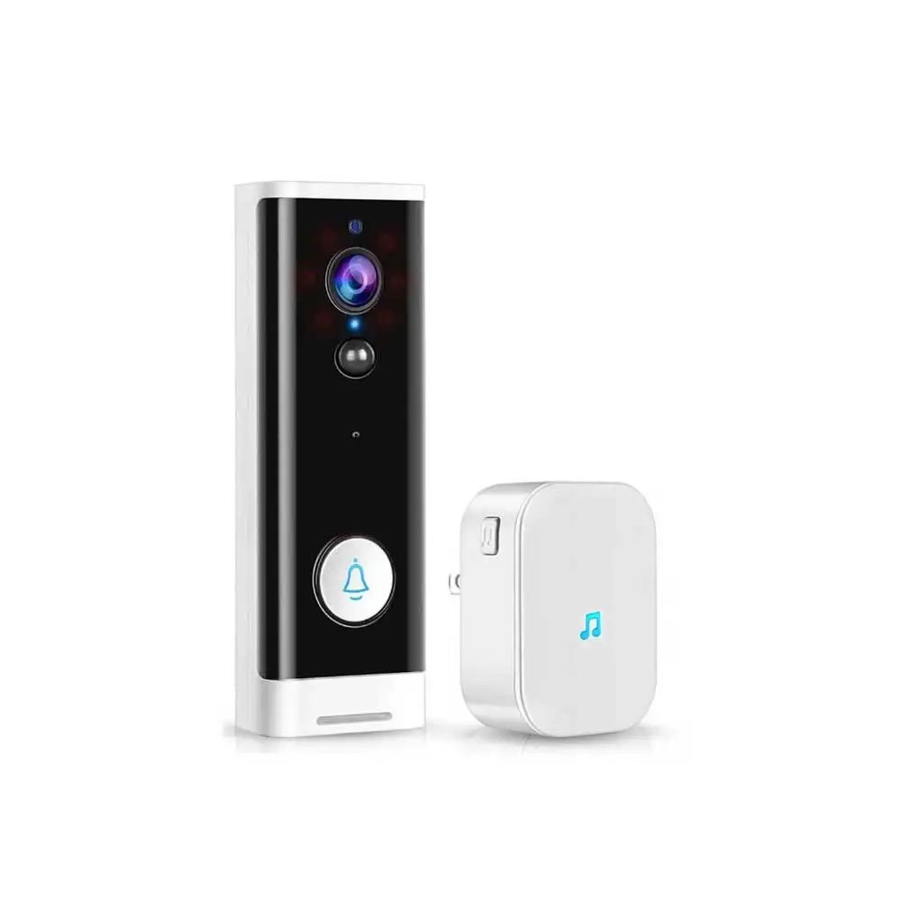 

Intelligent 1080P WiFi Doorbell with Speaker Motions Detection PIR Sensor Visible Video Voice Talk Door Bell Ring Household