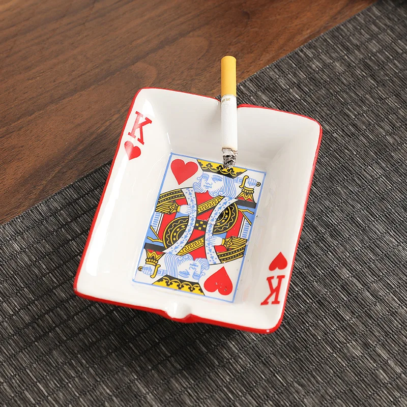 Ceramic Ashtray Home Office Living Room Ornaments Smoking Accessories