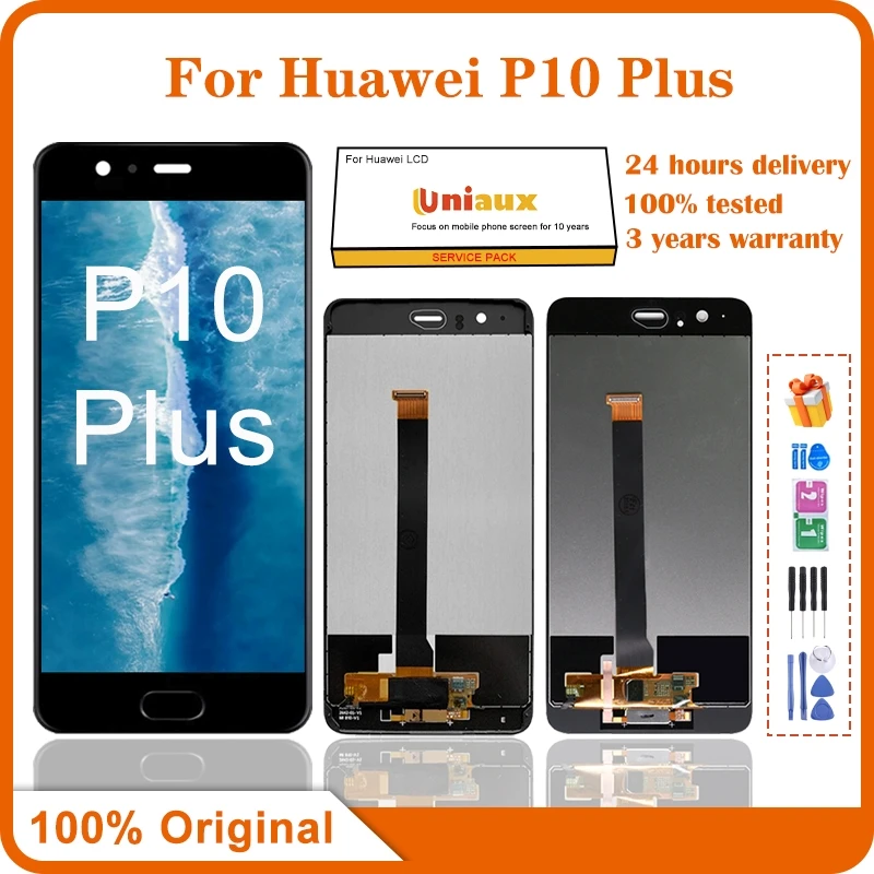 Дисплей 5,5 дюйма для Huawei P10 Plus VKY-L09 VKY-L29, ЖК-дисплей, сенсорный экран, дигитайзер, Замена для Huawei P10Plus, ЖК-экран