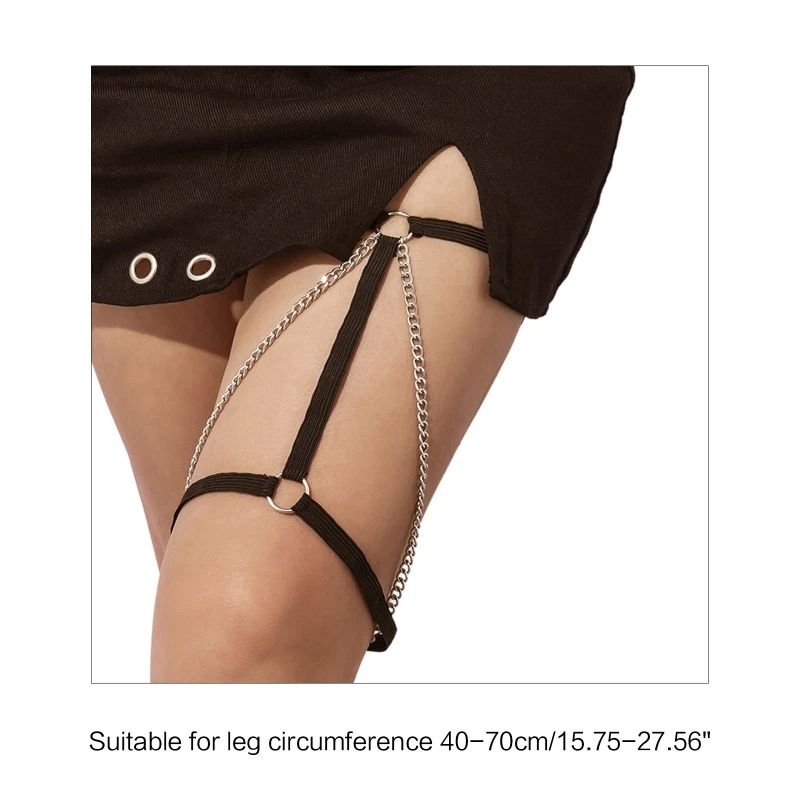 Multi Layer Tassel Thigh Chain Anti-slip Belt Chain Harness Summer Beach Nightclub Leg Accessories for Women and Girls 6 Multi Layer Tassel Thigh Chain Anti-slip Belt Chain Harness Summer Beach Nightclub Leg Accessories for Women and Girls 6