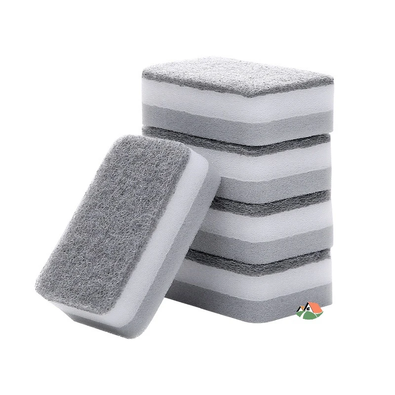 

5PCS Kitchen Cleaning Sponge Dish Washing Catering Scourer Scouring Pads Kitchen Household Tools For Kitchen