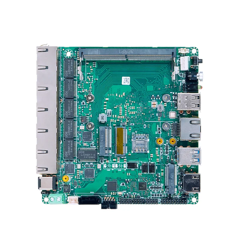 Фото Материнская плата для ITX-файрвола Pfsense с 6 портами I226v, процессором N150/N305, 1 HDMI, 4 USB, RS232, материнская плата для маршрутизатора Pfsense №1