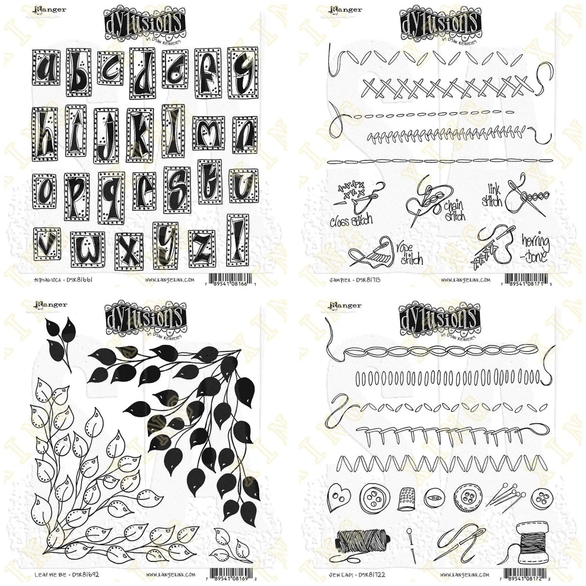 

2022 New Sew Easy Sampler Leaf Alphablock Clear Stamps Diy Scrapbook Diary Decoration Embossed Paper Card Album Craft Template
