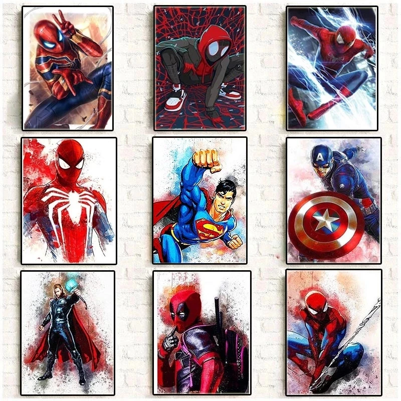 

Алмазная живопись с героями мультфильма «Marvel»